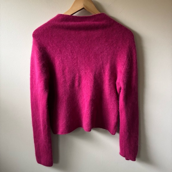 Rabbit Hair/Lambs Wool Blend Turtleneck Sweater - Picture 4 of 7
